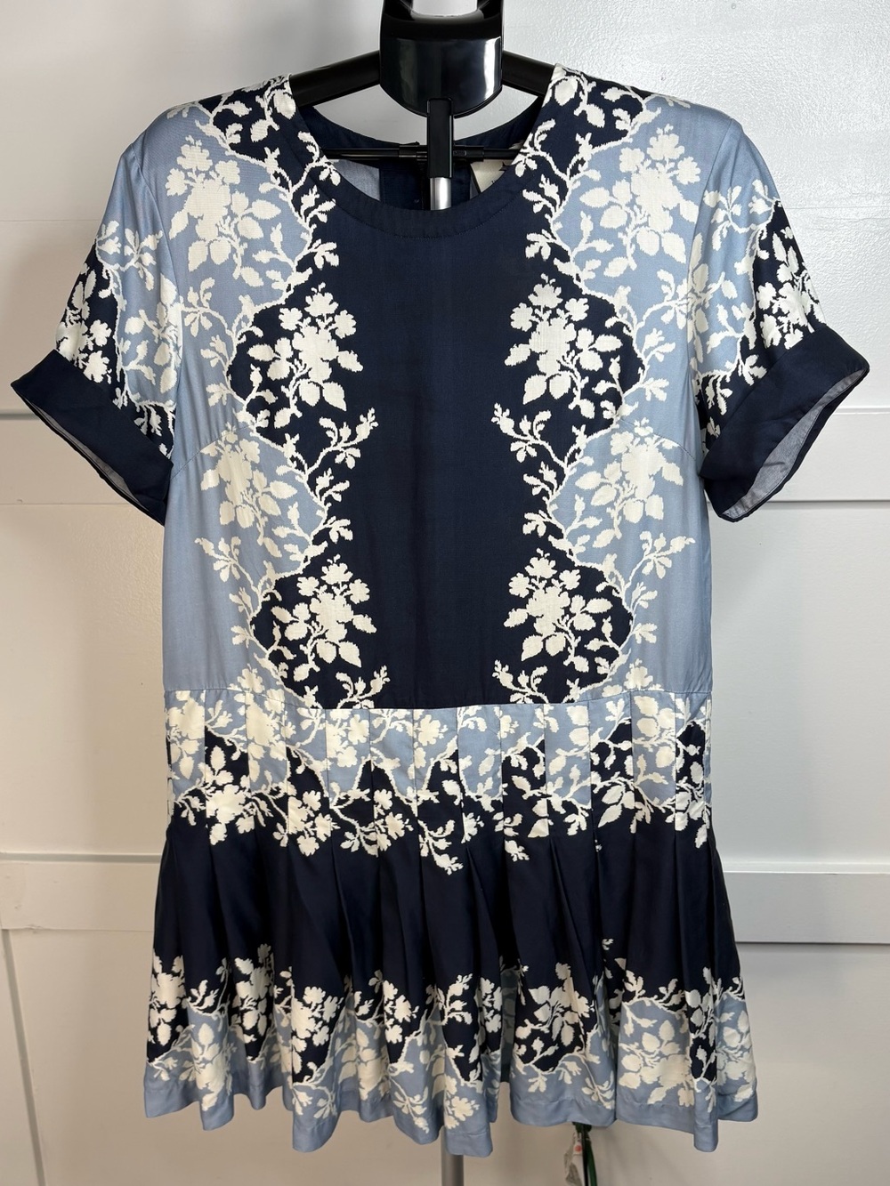 Tuckernuck Navy and Light Blue Floral Midi Dress